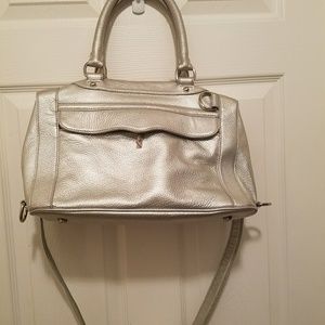 REBECCAMINKOFF silver white purse